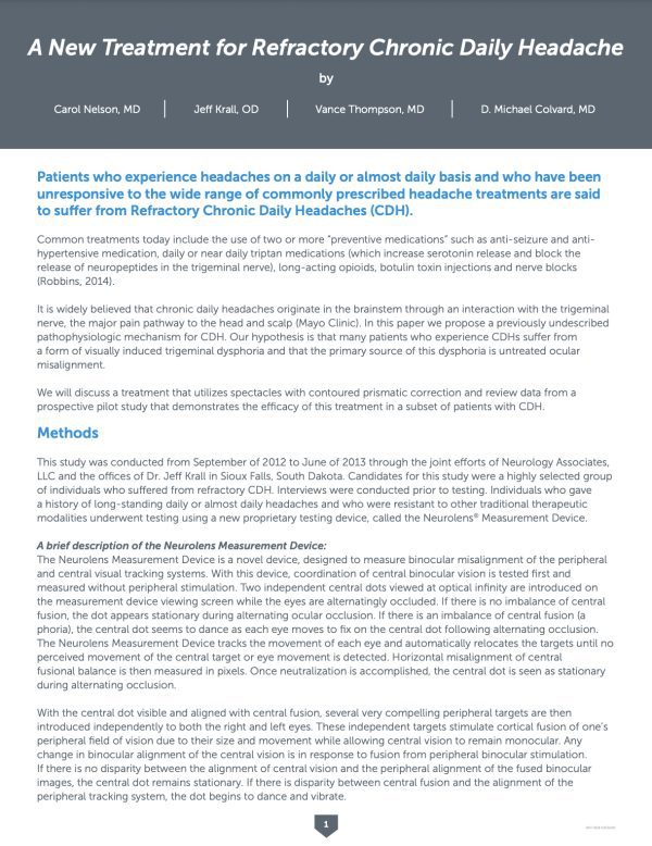 Chronic Daily Headache