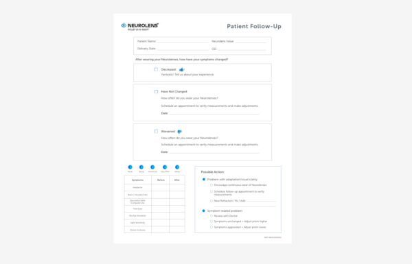 Patient Follow-Up Form